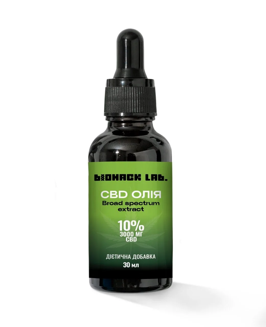 Флакон CBD-олії BioHackLab STARTER 10%
